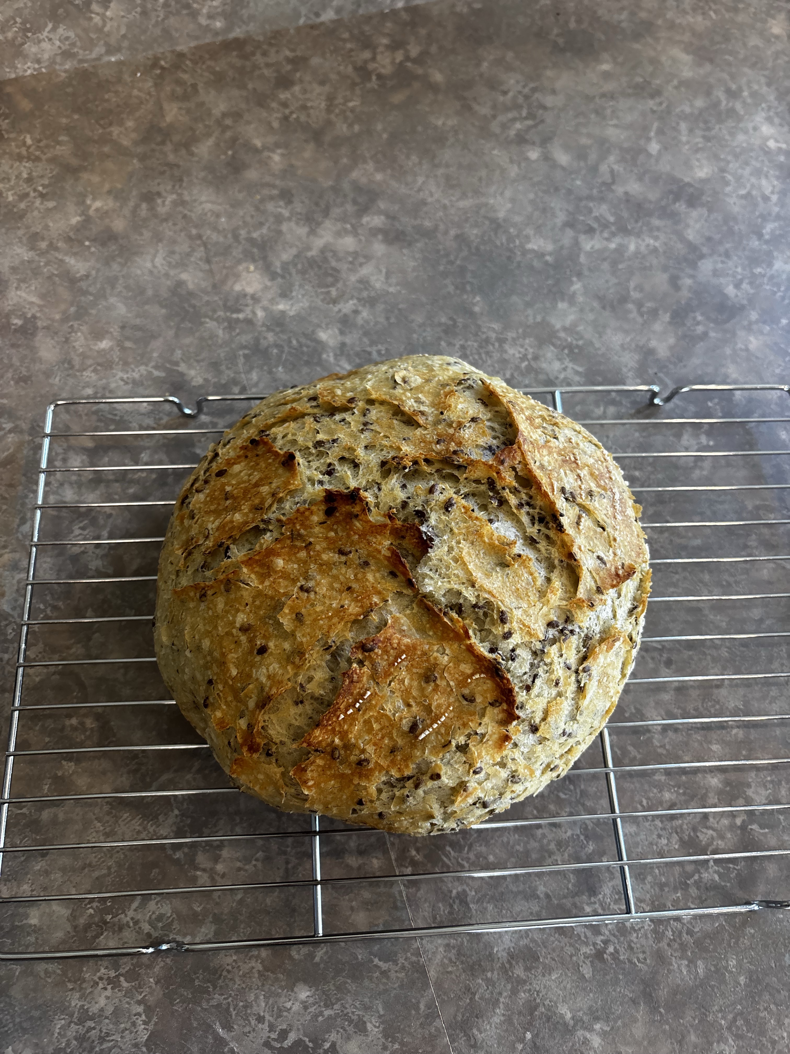 Artisan Garlic & Herb Flax Loaf