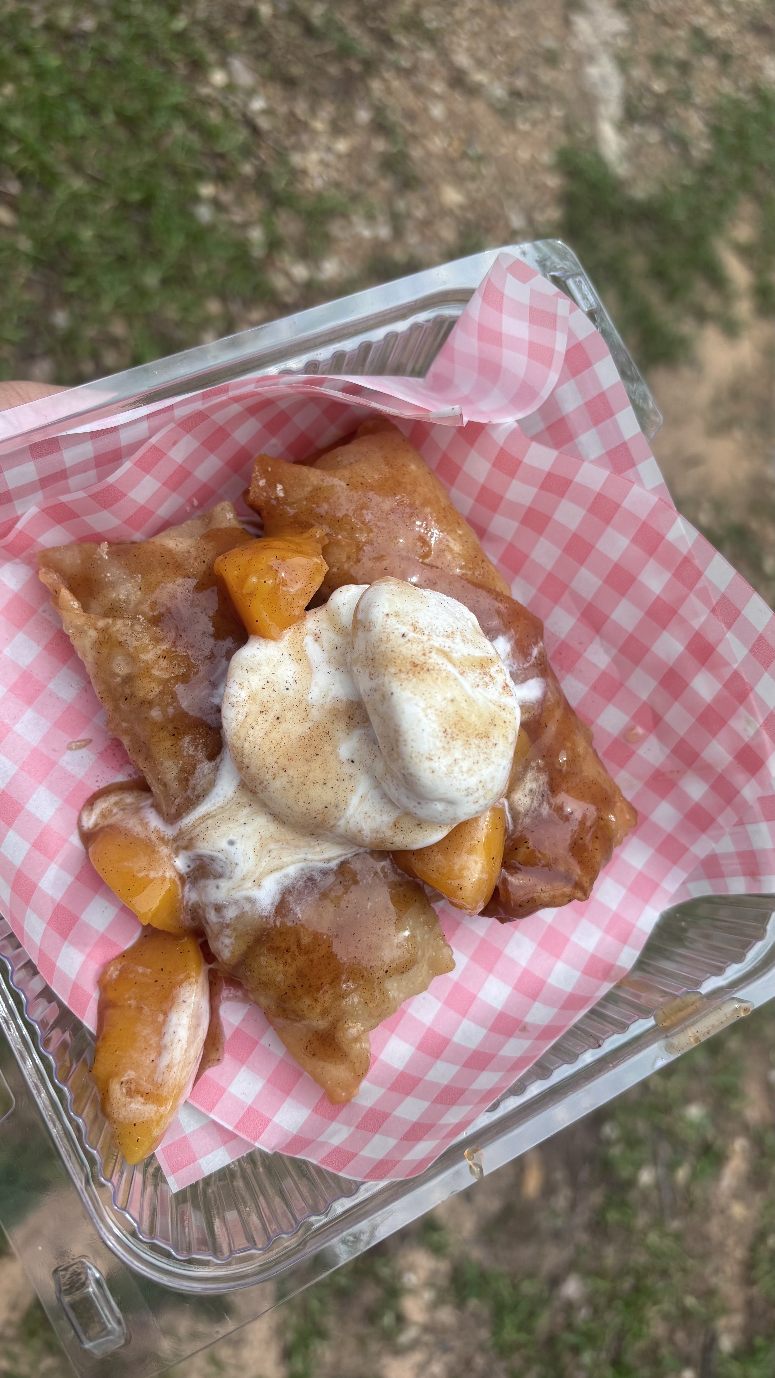 Peach cobbler rolls