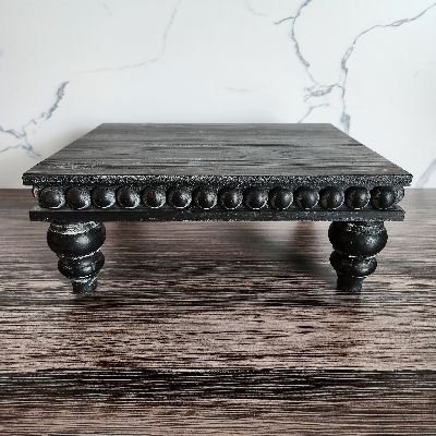 Black Rustic Cake Stand 9x12 *Rental*