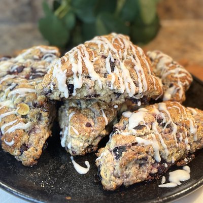 Sourdough Blueberry & White Chocolate Scones 