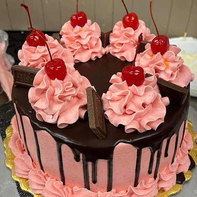 Chocolate Cherry Cake 8 In Double 