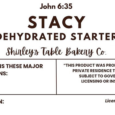 Dehydrated Starter