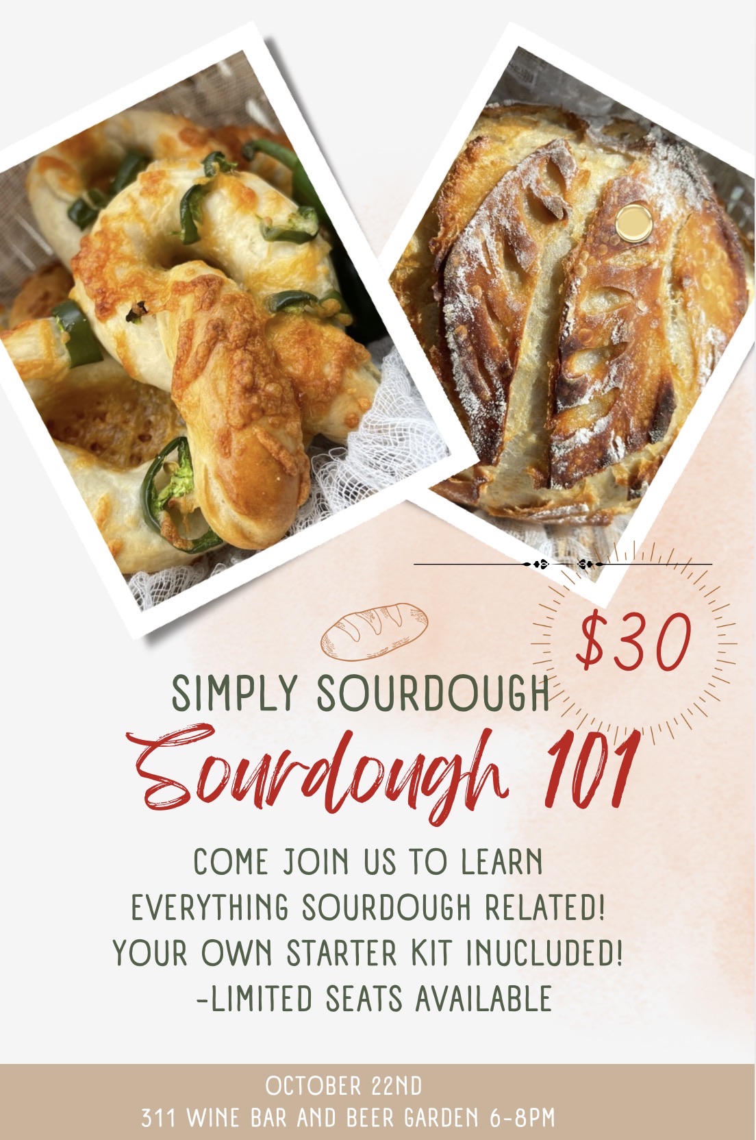 1. Sourdough 101 Class -10/22/2026