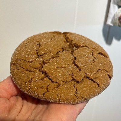 Ginger Snap Cookie with Real Ginger 
