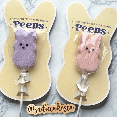 Single Peeps Bunny Cakepop