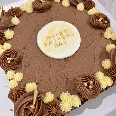 Decorated Brownie Slab