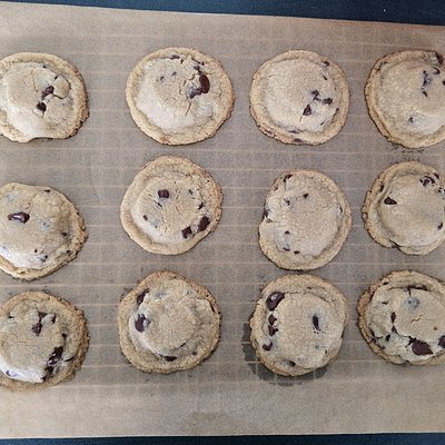 GF Egg Free Chocolate Chip Cookies