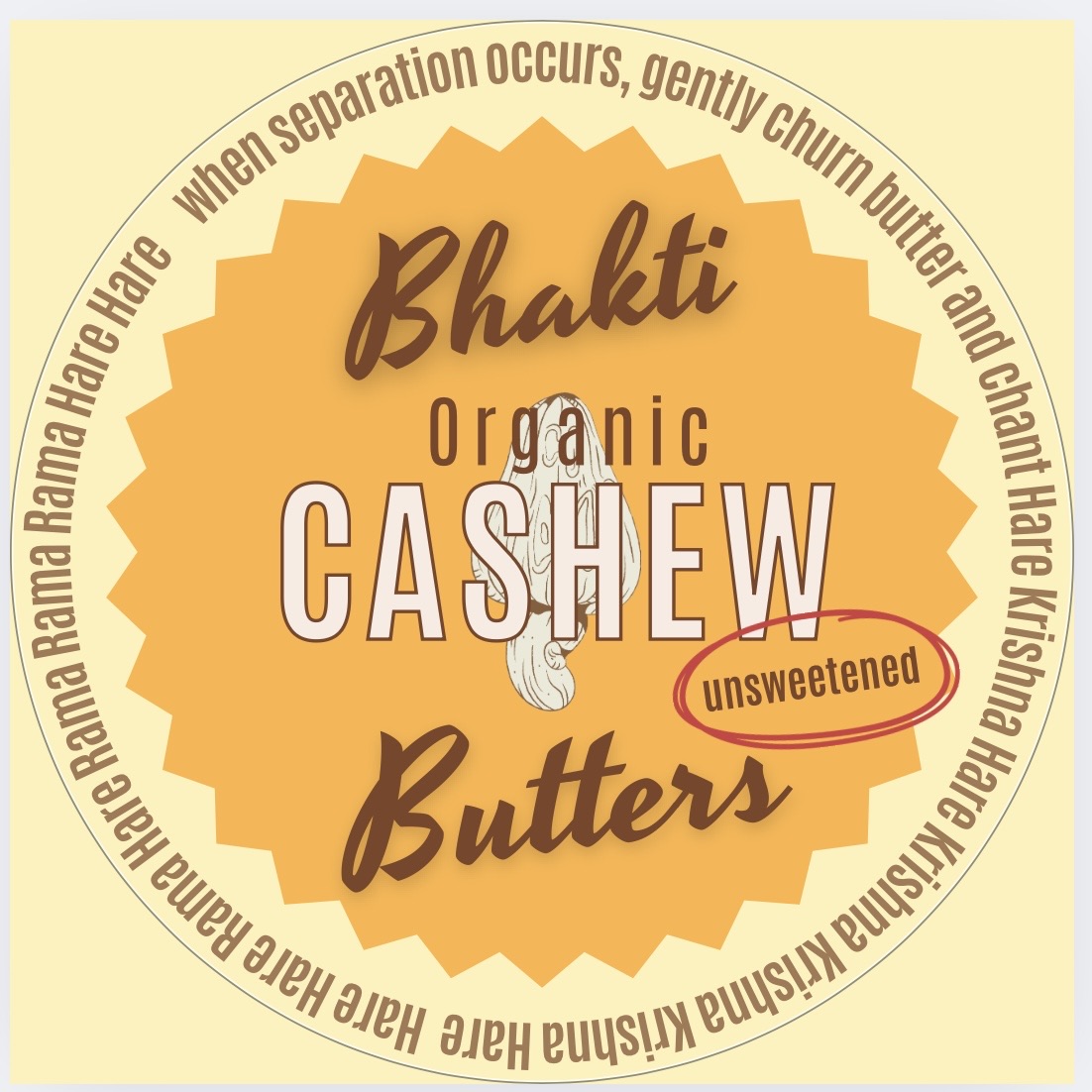 Organic Cashew Butter (unsweetened) 8oz