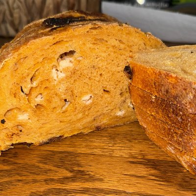 White Chocolate Chip Pumpkin Spice Sourdough Loaf 