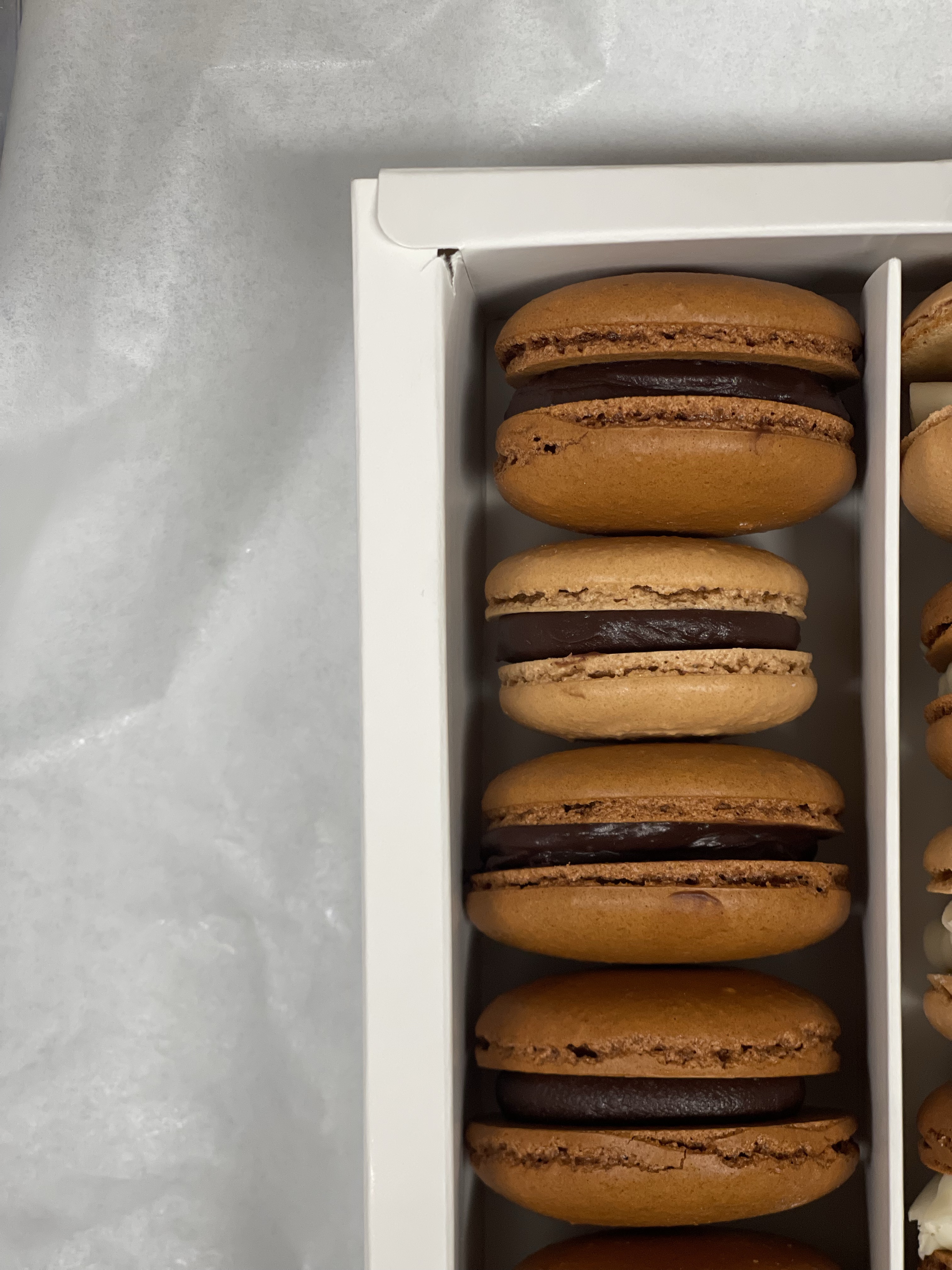 Chocolate Ganache Macarons