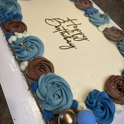 12x17in Single Layer Cookie Cake 