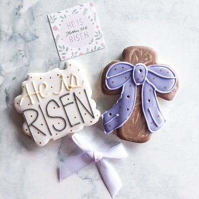 He Is RISEN. Set Of 2 Cookies