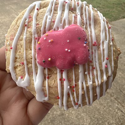 pink circus cookie