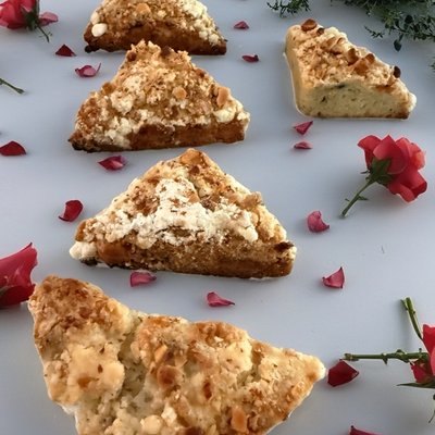 Blueberry with cranberry scones