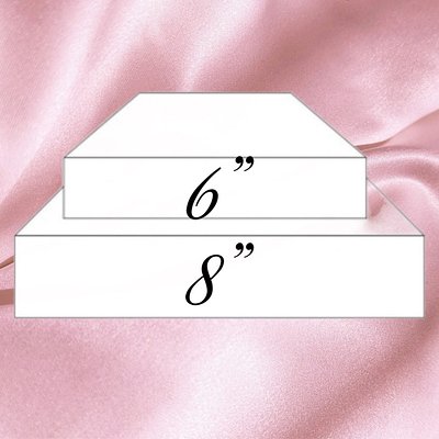 6” & 8” Square Cakes (3 Layers) 25-2x2 Pieces 