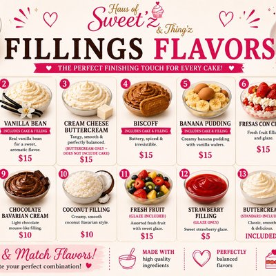 Premium Cake Flavor & Filling Upgrade