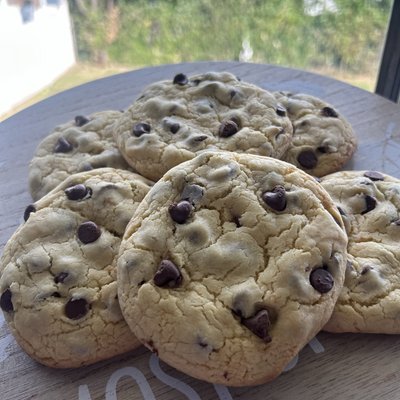 Fluffed Chocolate Chip Cookies