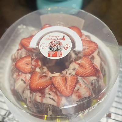 Strawberry Cream Cheese Pound Cake