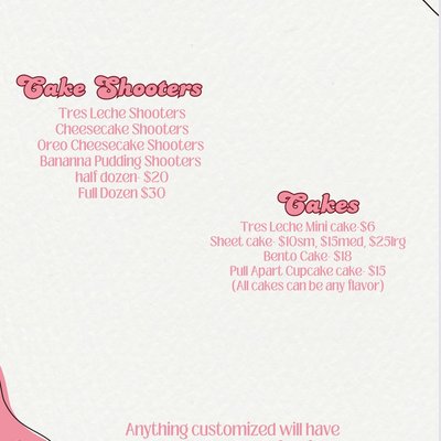 Cake Shooters & Mini Cakes 🍰 