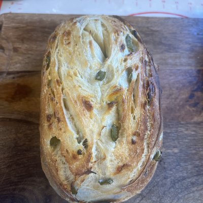 Jalapeno Cheddar Sourdough Loaf
