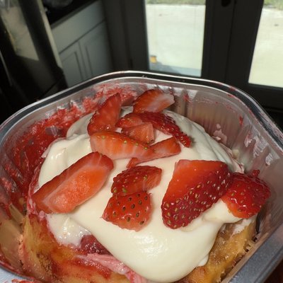 Strawberry Stuffed Cinnamon Rolls