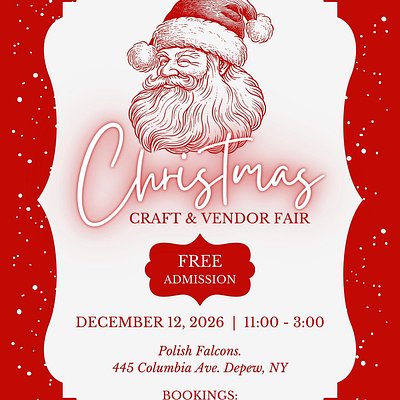 December 12th: Christmas Craft & Vendor Fair