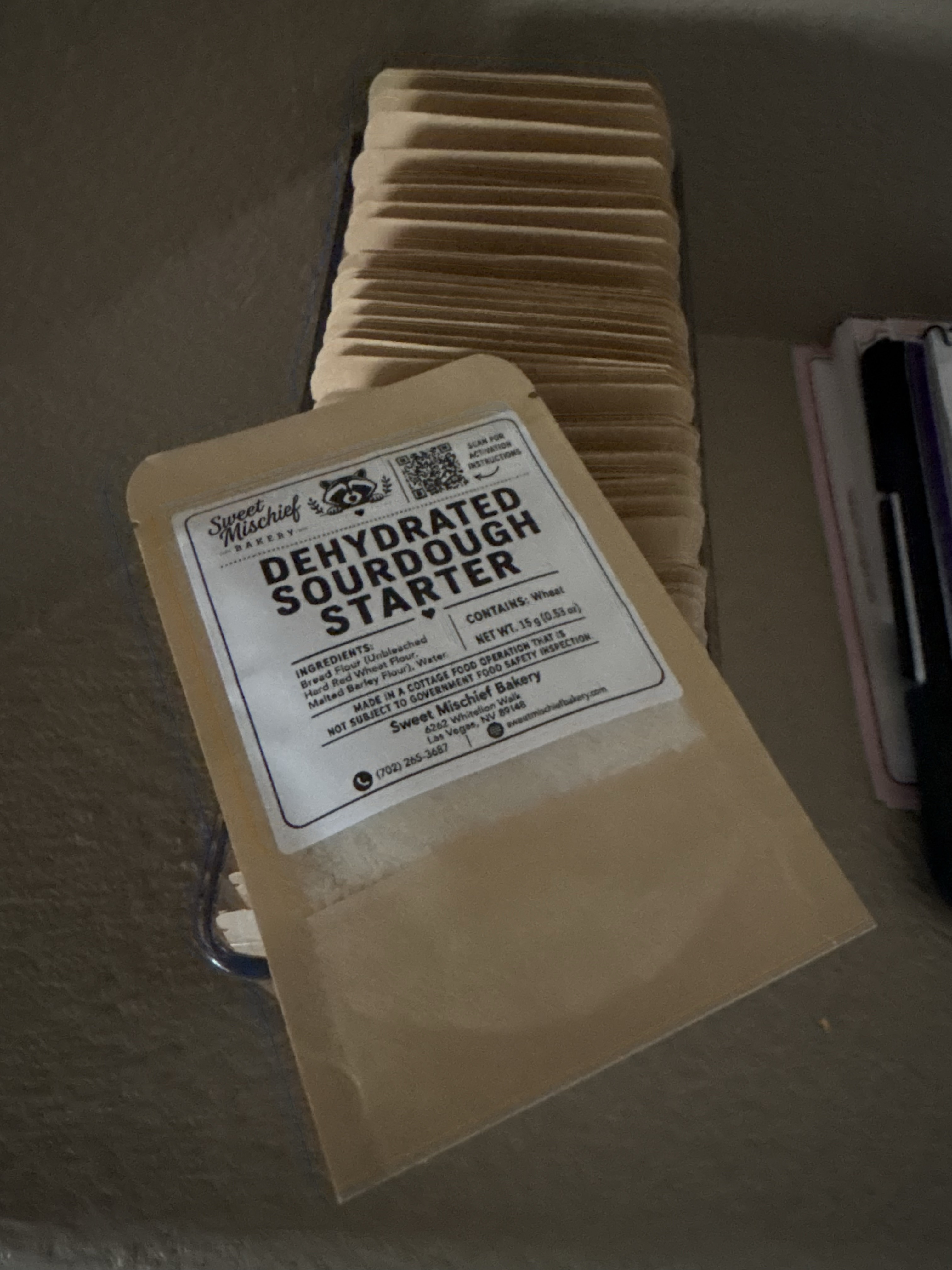Dehydrated Sourdough Starter With Instructions For Rehydrating And Maintenance 
