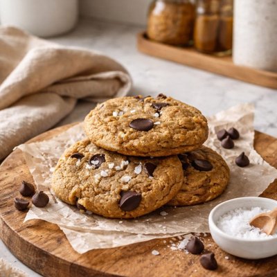 Brown Buttered Chocolate Chip Cookies W/sea Salt(6 Large)