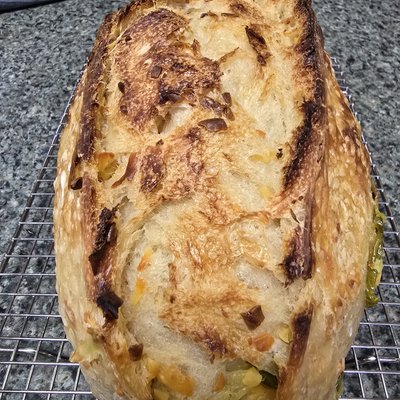 Jalapeno Cheese Sourdough Bread