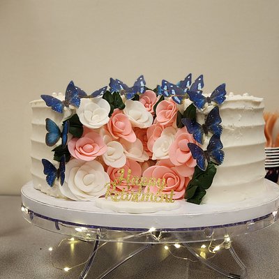 9" Puertorrican cake with strawberry filling