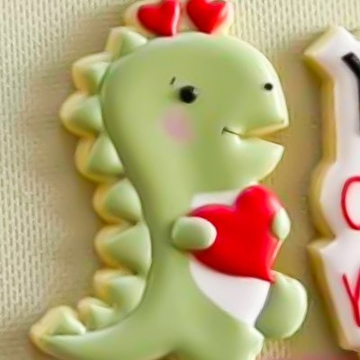 Dino Personalized Single Cookie 
