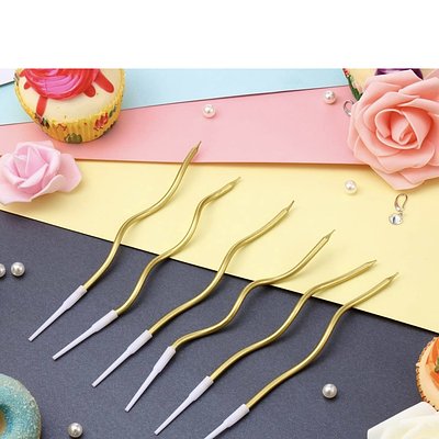 Twisty Birthday Candles (gold/silver)
