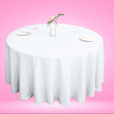 White Round Table Clothes 