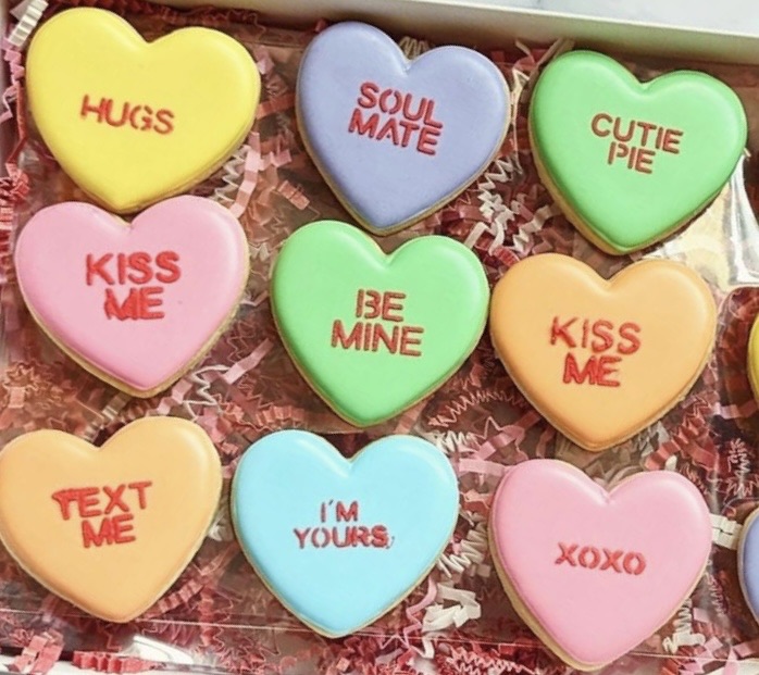Conversation Heart Sugar Cookies (12)