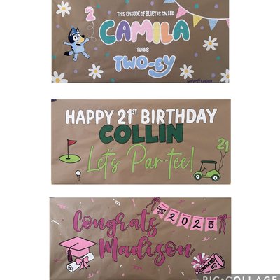 Custom Hand Painted Banner 
