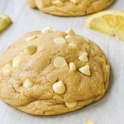 Zesty Lemon & White Chocolate Chip Cookies