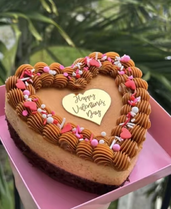 Heart shape ChocoFlan Small 6" 