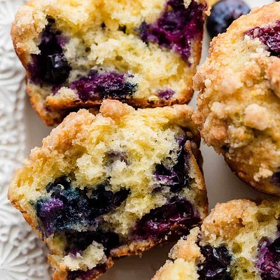 Lemon Blueberry Jumbo Muffins 