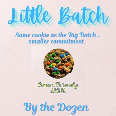 Gluten Friendly M&M Little Batch Cookies
