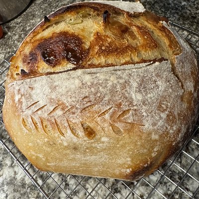 Apple Cider Carmel Sourdough