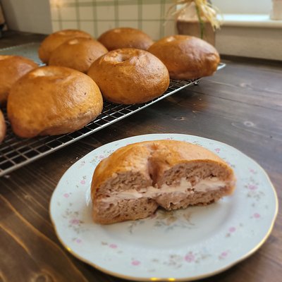 Cherry Sourdough Bagels