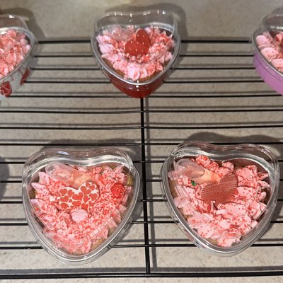 Mini Strawberry Shortcake Heart Cakes 