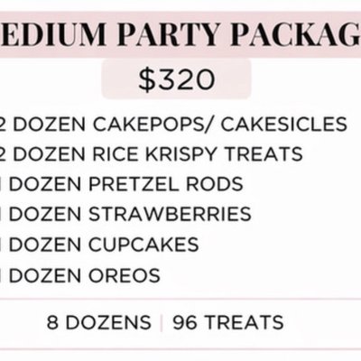 Medium party package 