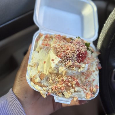 Strawberry Pudding - Personal Tray