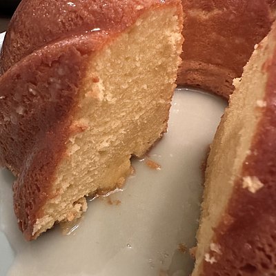 Lemon Cream Cheese Pound Cake 🍋