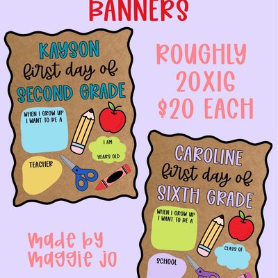 Back to School Mini Banners