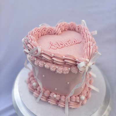 6inch 3 Layer Heart Cake