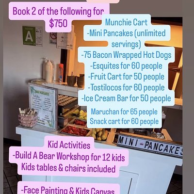 Munchie Cart/ Kids Activities Special
