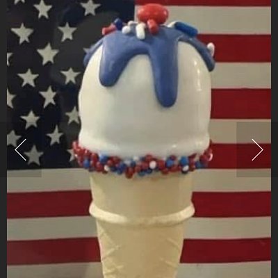 Patriotic Cone Cake Pop 🇺🇸🍦(6)