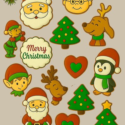 Dozen Holiday Decorated Cookies